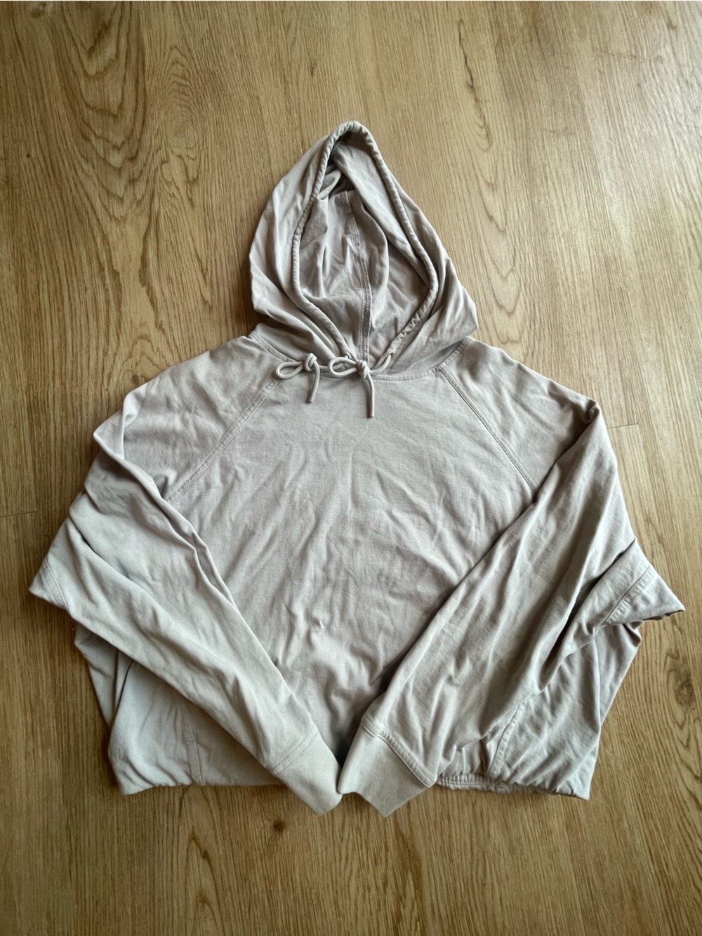 Light Beige Women's Hooded Lounge Pullover